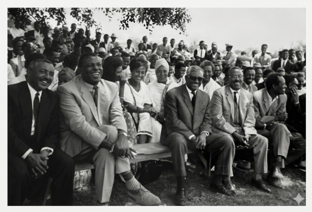 Colonel Alemu Kitessa Yadete at a Maccaa fi Tuulama Association gathering